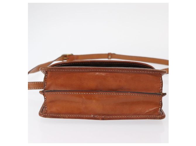 Céline Sac à épaule en toile Macadam CELINE en cuir PVC marron doré Auth 157008 - vue 5
