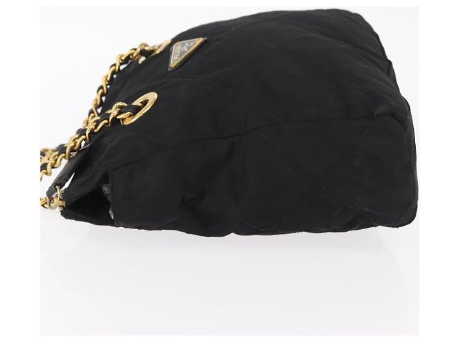 Borsa Prada Re-Edition 1995 Chain Tote in Re-Nylon trapuntato piccola Nero - vista 4