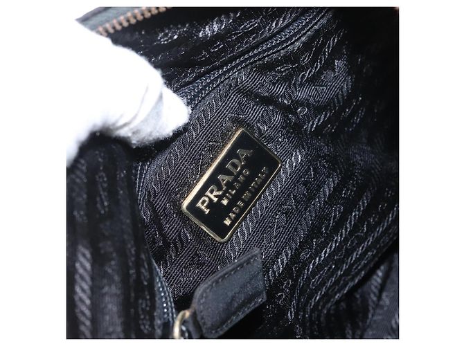 Borsa Prada Re-Edition 1995 Chain Tote in Re-Nylon trapuntato piccola Nero - vista 7