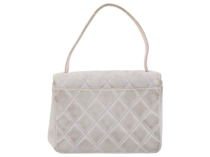 CHANEL Borsa Matelassé in Suede Viola Argento CC Auth 158159 Porpora - vista 2