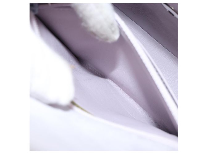 CHANEL Borsa Matelassé in Suede Viola Argento CC Auth 158159 Porpora - vista 23