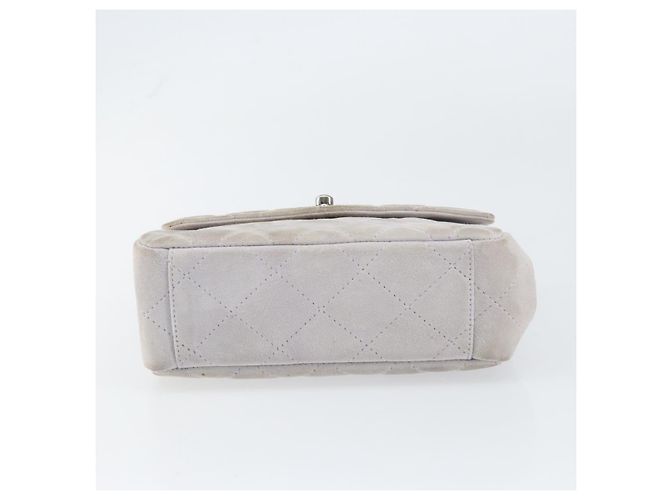 CHANEL Borsa Matelassé in Suede Viola Argento CC Auth 158159 Porpora - vista 5