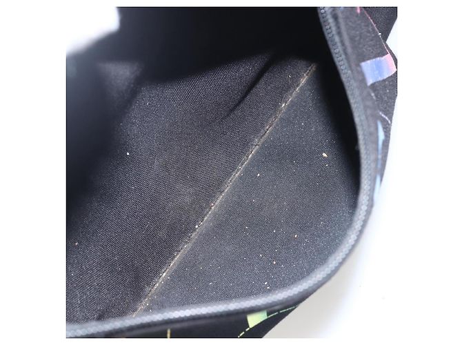Mochila de nylon negra Valentino Auth ka1198 Negro - vista 12