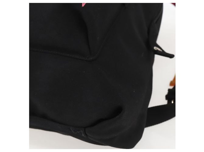 Mochila de nylon negra Valentino Auth ka1198 Negro - vista 16
