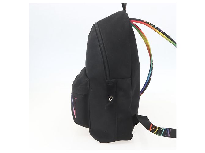 Mochila de nylon negra Valentino Auth ka1198 Negro - vista 4