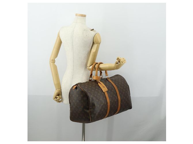 LOUIS VUITTON Borsa Boston Monogram Keepall 50 M41426 LV Auth 155568 Monogramma - vista 22