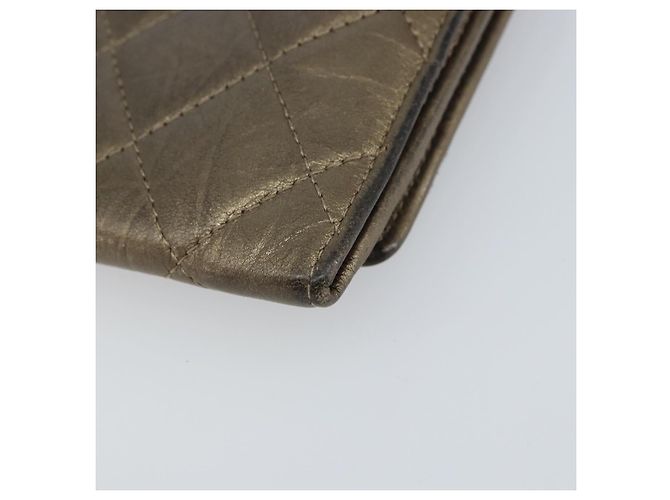 CHANEL Cartera Línea Cambon Piel de Cordero Marrón CC Auth 148574 Castaño - vista 15