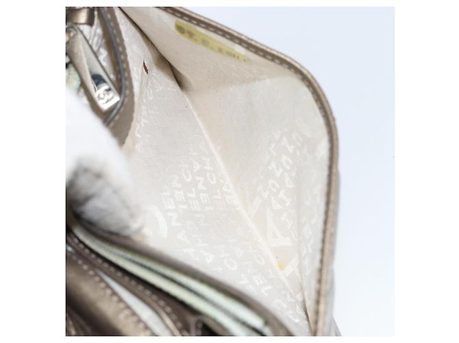 CHANEL Cartera Línea Cambon Piel de Cordero Marrón CC Auth 148574 Castaño - vista 22