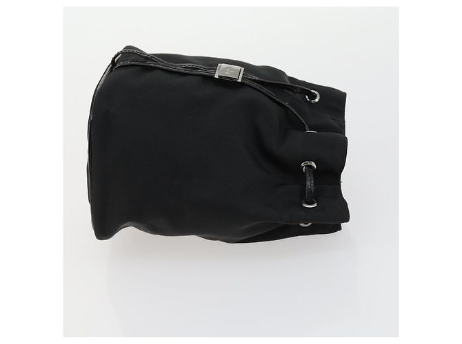 Gucci Borsa a Mano Pouch Nylon Smalto 3 Set Nero Marrone Auth ar13915 - vista 11