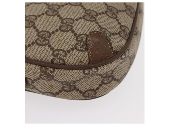 Gucci Borsa GG Supreme Web Sherry Line in PVC beige e oro 89 02 066 Auth 157753 D'oro - vista 14