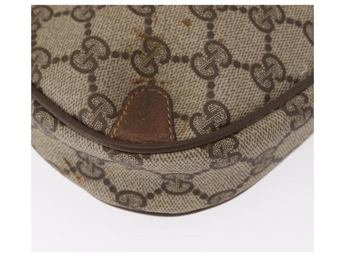 Gucci Borsa GG Supreme Web Sherry Line in PVC beige e oro 89 02 066 Auth 157753 D'oro - vista 16