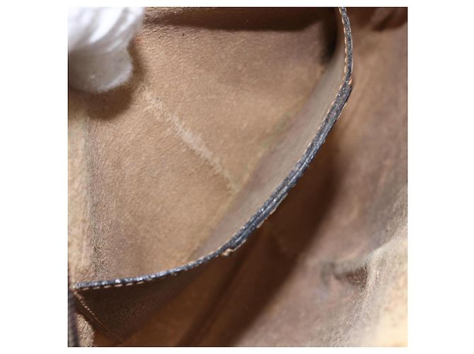Borsa Sherry Line GG Supreme Web di GUCCI in PVC beige e oro 904 02 047 Auth 157335 D'oro - vista 11
