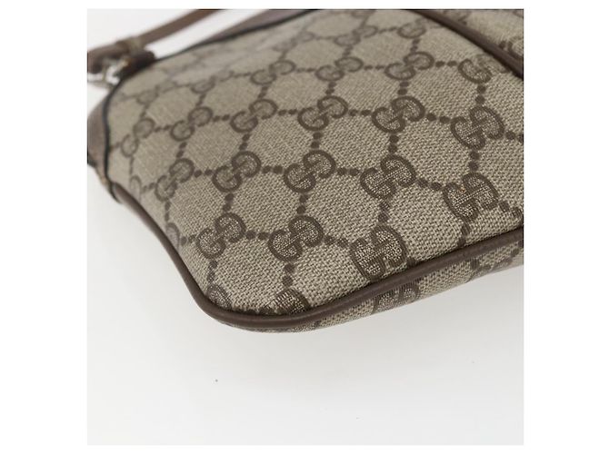 Borsa Sherry Line GG Supreme Web di GUCCI in PVC beige e oro 904 02 047 Auth 157335 D'oro - vista 17
