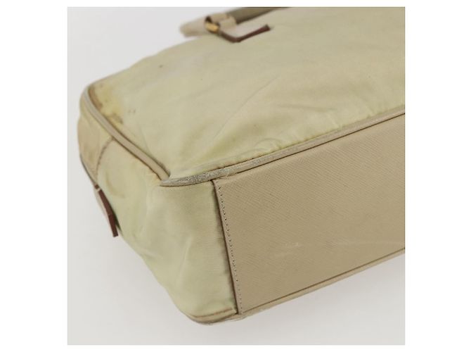 PRADA Borsa a mano in nylon avorio oro Auth 158011 D'oro Crudo - vista 16