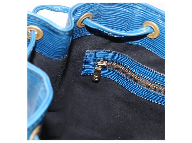 Noe LOUIS VUITTON Borsa a Spalla Petit Noé Epi Blu M44105 LV Auth 158656 - vista 20