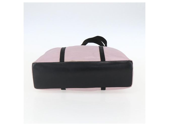 Borsa Tote Prada in nylon rosa argento Auth 158422 - vista 5
