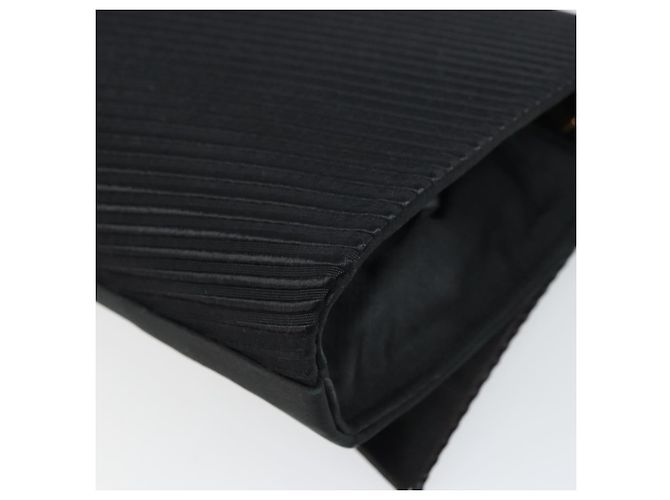 Borsa a Spalla Christian Dior Nylon Nero Oro Auth 160677 D'oro - vista 15