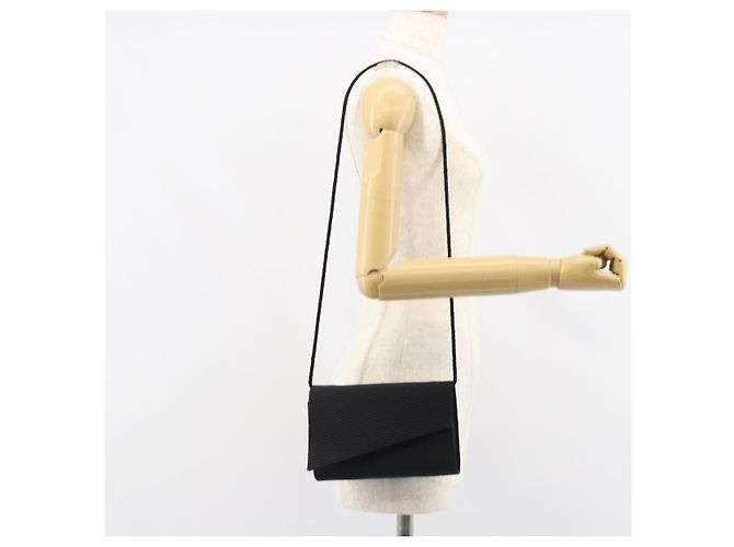 Borsa a Spalla Christian Dior Nylon Nero Oro Auth 160677 D'oro - vista 20