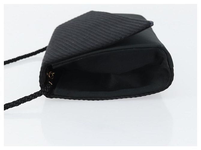 Borsa a Spalla Christian Dior Nylon Nero Oro Auth 160677 D'oro - vista 4