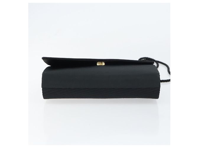 Borsa a Spalla Christian Dior Nylon Nero Oro Auth 160677 D'oro - vista 5