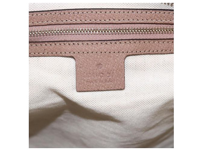 Borsa Tote GG Canvas Gucci Beige Oro 323671 Auth ka1137 D'oro - vista 19