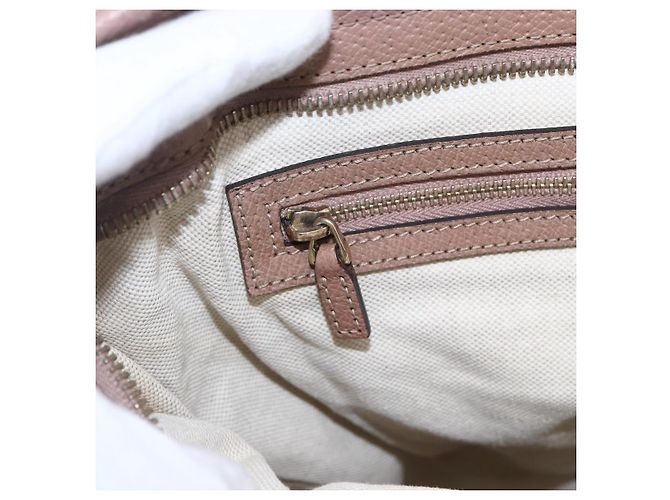 Borsa Tote GG Canvas Gucci Beige Oro 323671 Auth ka1137 D'oro - vista 20