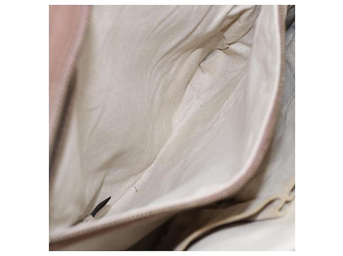 Borsa Tote GG Canvas Gucci Beige Oro 323671 Auth ka1137 D'oro - vista 23