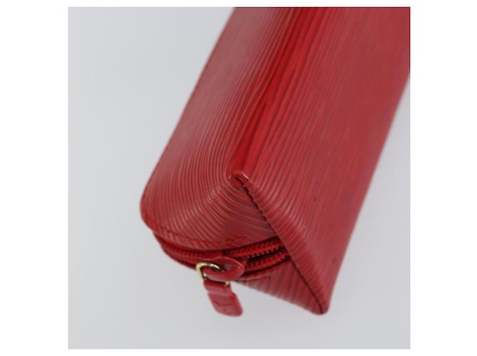 Astuccio per Matite Epi Louis Vuitton Rosso M56547 LV Auth am10091 - vista 14