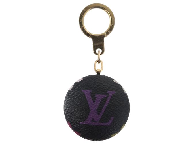 LOUIS VUITTON Monogramm Multicolor Astropill Schlüsselanhänger Schwarz M51912 Auth 157928 - Ansicht 2