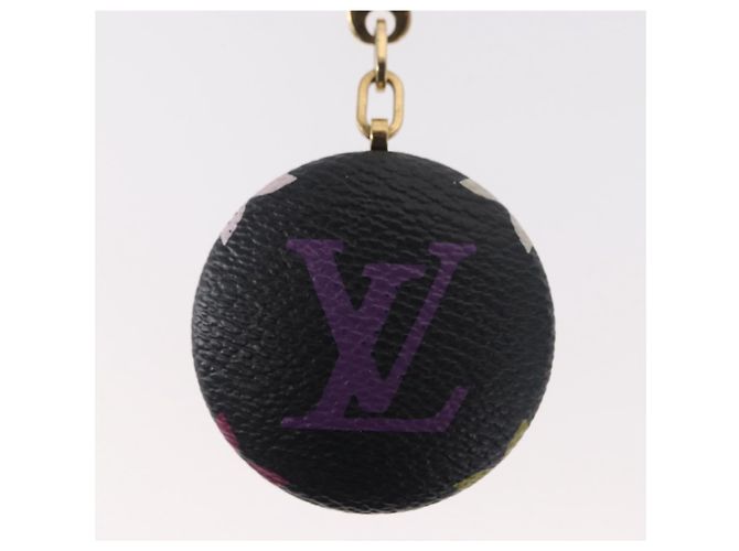 LOUIS VUITTON Monogramm Multicolor Astropill Schlüsselanhänger Schwarz M51912 Auth 157928 - Ansicht 3