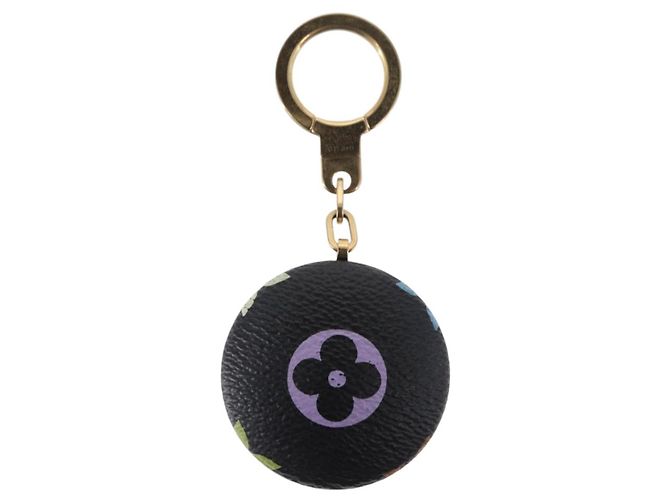 LOUIS VUITTON Monogramm Multicolor Astropill Schlüsselanhänger Schwarz M51912 Auth 157928 - Ansicht 5