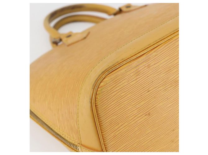 LOUIS VUITTON Borsa a Mano Epi Alma Gialla M52149 LV Auth 152094 Giallo - vista 16