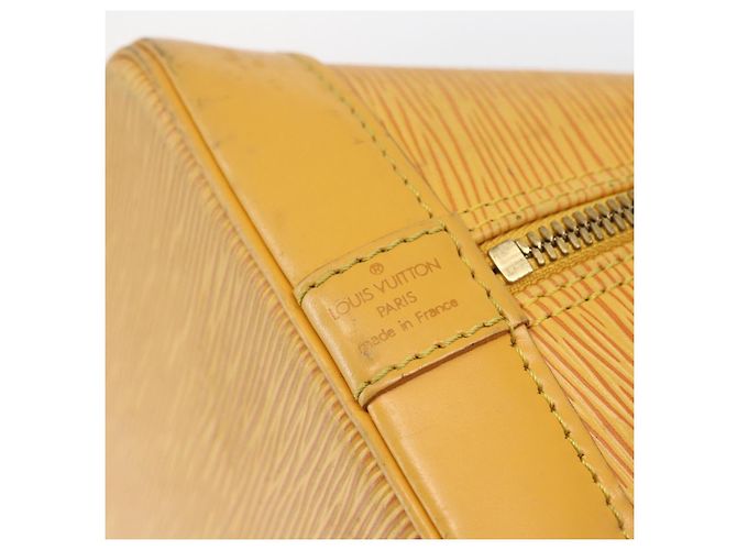 LOUIS VUITTON Borsa a Mano Epi Alma Gialla M52149 LV Auth 152094 Giallo - vista 17