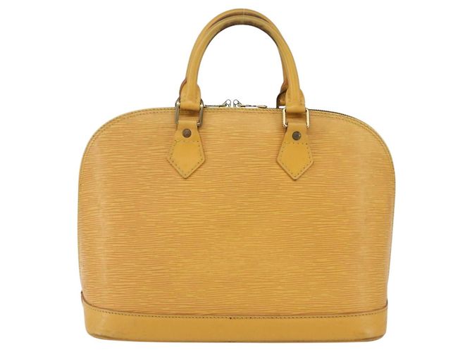 LOUIS VUITTON Borsa a Mano Epi Alma Gialla M52149 LV Auth 152094 Giallo - vista 2