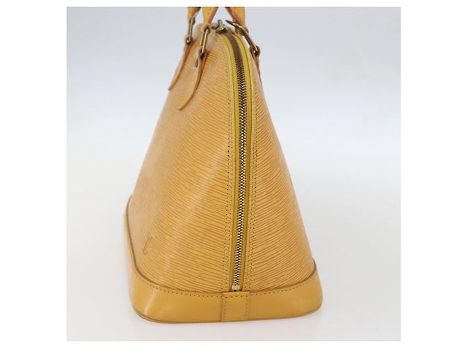 LOUIS VUITTON Borsa a Mano Epi Alma Gialla M52149 LV Auth 152094 Giallo - vista 4
