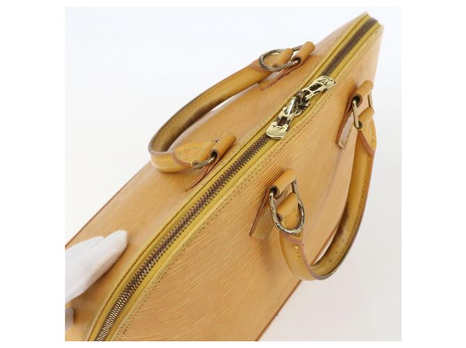 LOUIS VUITTON Borsa a Mano Epi Alma Gialla M52149 LV Auth 152094 Giallo - vista 6