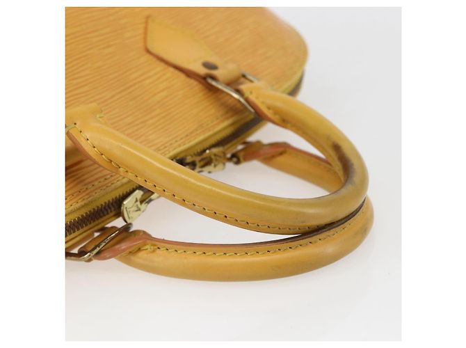 LOUIS VUITTON Borsa a Mano Epi Alma Gialla M52149 LV Auth 152094 Giallo - vista 7