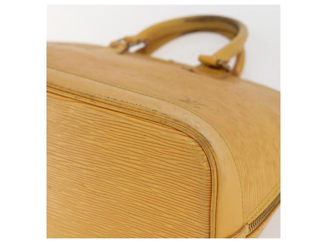 LOUIS VUITTON Borsa a Mano Epi Alma Gialla M52149 LV Auth 152094 Giallo - vista 9