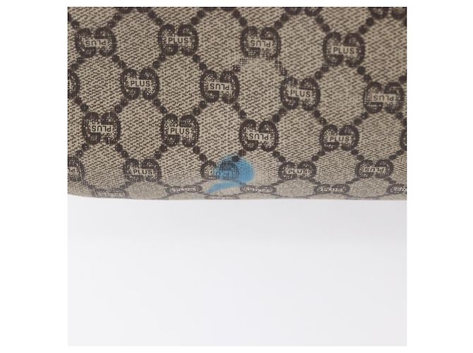 Borsa tote in PVC beige e oro della linea Sherry GG Plus Supreme di GUCCI Auth BA9029 D'oro - vista 7
