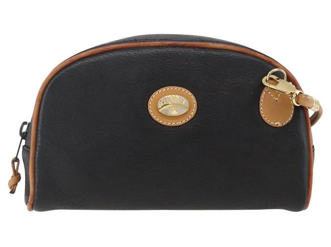 Gucci Borsa a Spalla in Pelle Nera e Oro Auth 158401 Nero D'oro - vista 13