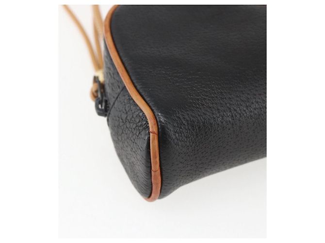 Gucci Borsa a Spalla in Pelle Nera e Oro Auth 158401 Nero D'oro - vista 16