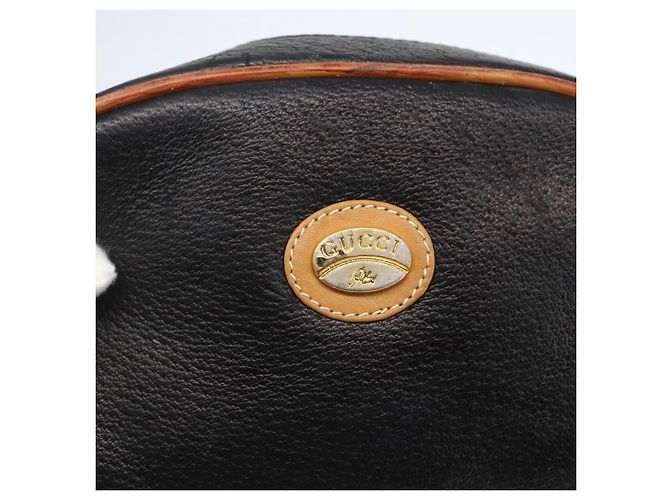 Gucci Borsa a Spalla in Pelle Nera e Oro Auth 158401 Nero D'oro - vista 19