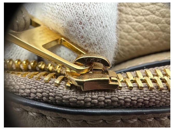 Loewe Mini Bolsa Puzzle em Couro de Bezerro Texturizado - Cor Areia - vista 20