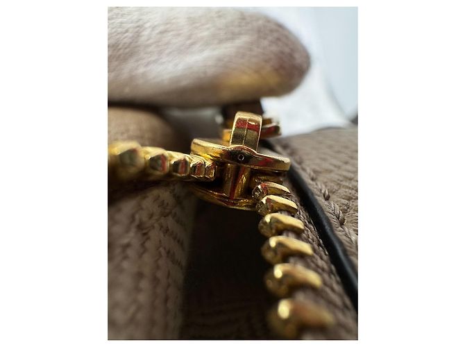 Loewe Mini Bolsa Puzzle em Couro de Bezerro Texturizado - Cor Areia - vista 21
