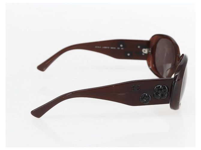 Chanel Camélia Plastic Castaño - vista 4