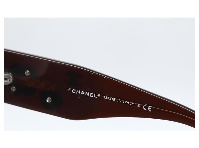Chanel Camélia Plastic Castaño - vista 5