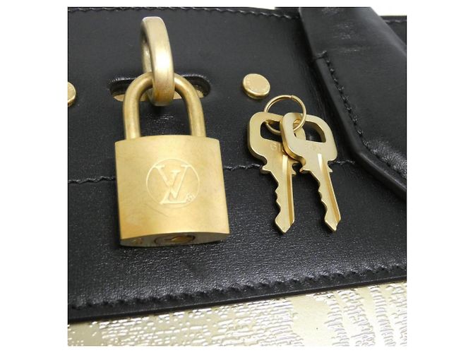 Borsa City Steamer PM Louis Vuitton Nero D'oro - vista 6