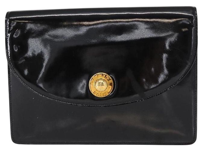 Céline Borsa Clutch CELINE Smalto Nero Oro Auth bs32100 D'oro - vista 13