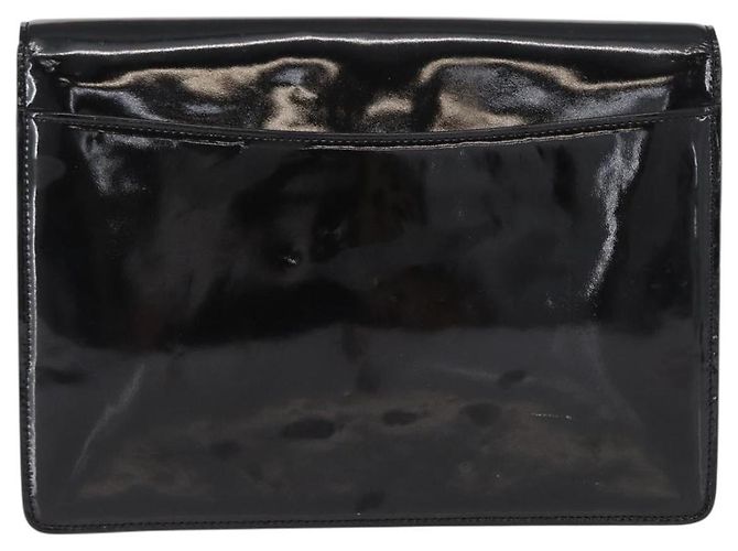Céline Borsa Clutch CELINE Smalto Nero Oro Auth bs32100 D'oro - vista 2