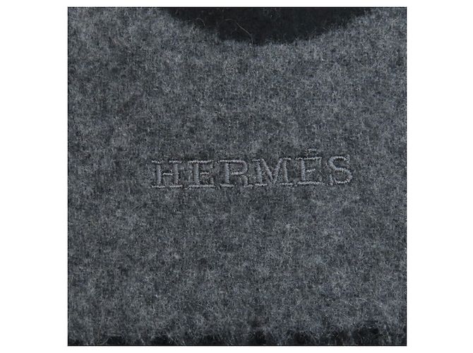 Sciarpa in cashmere Any Mall di Hermès Marrone Nero - vista 5